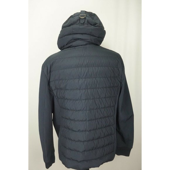 Belstaff Nevis Dark Navy Quilted Hooded Jacket Sz 48 Brand New W Tags - Picture 5 of 10
